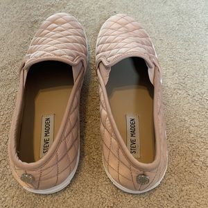 Pink Steve Madden slip ons